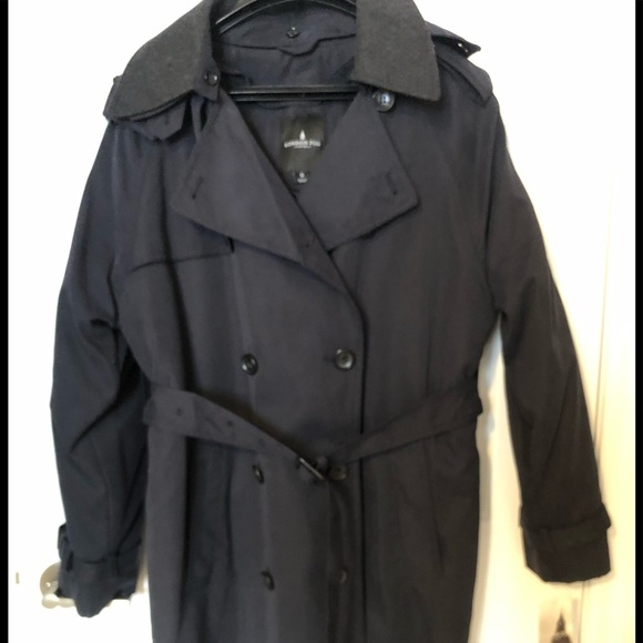 NWT  look like a real Flight Attendant Trench Coat w/detachable hood - Picture 2 of 11
